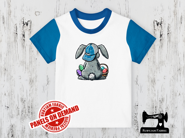 Easter Bunny Back - WHITE - Panels On Demand