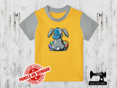Easter Bunny Back - YELLOW - Panels On Demand
