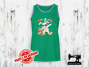 Dabbing Easter Bunny - Happy Easter  -   GREEN - Panels On Demand