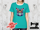 Rainbow Bunny Head - MINT GREEN - Panels On Demand