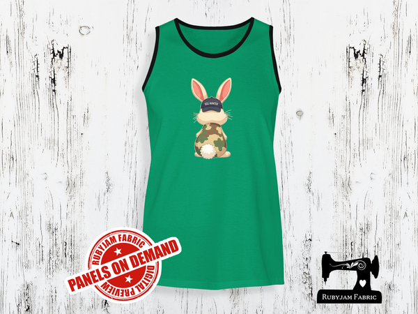 Easter Bunny Camo Egg Hunter - GREEN - Panels On Demand