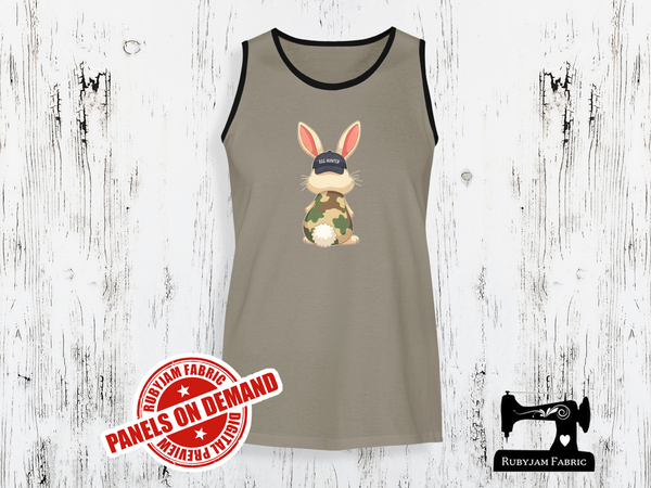 Easter Bunny Camo Egg Hunter - LIGHT GREY - Panels On Demand