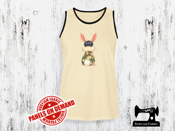 Easter Bunny Camo Egg Hunter - SAND BEIGE - Panels On Demand