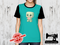 Chibi Creep Love Heart - MINT GREEN - Panels On Demand