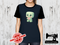 Chibi Creep Love Heart - NAVY BLUE - Panels On Demand