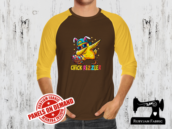 Easter Chicken Chick Rizzler - BROWN - Panels On Demand