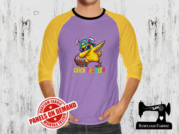 Easter Chicken Chick Rizzler - LIGHT PURPLE - Panels On Demand