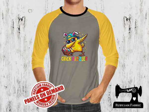 Easter Chicken Chick Rizzler - LIGHT GREY - Panels On Demand