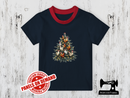 Chicken Christmas Tree - NAVY - Panels On Demand