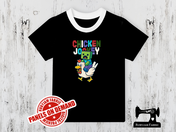 Chicken  Zombie - BLACK - Panels On Demand