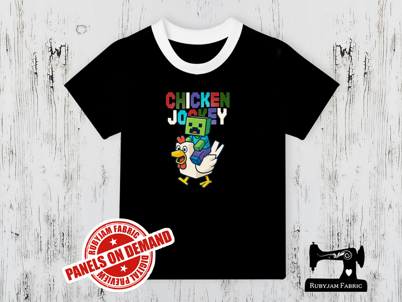 Chicken  Zombie - BLACK - Panels On Demand