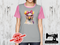 Chicken Pink Bow Glasses - HEATHER GREY - Panels On Demand