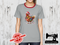 Chicken Christmas Lights - HEATHER GREY - Panels On Demand
