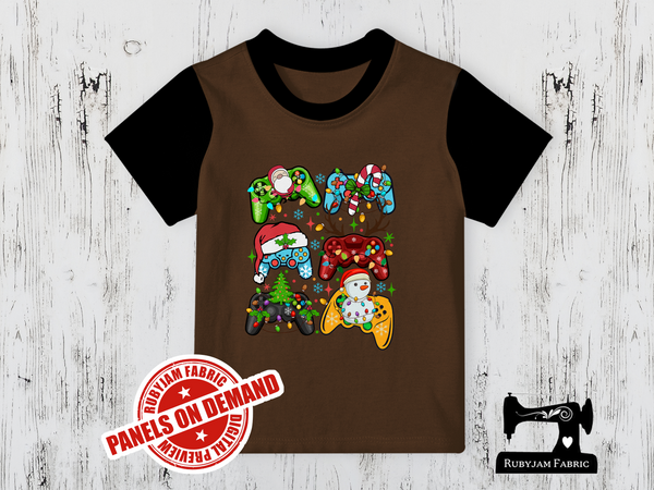 Christmas Game Controllers - BROWN - Panels On Demand