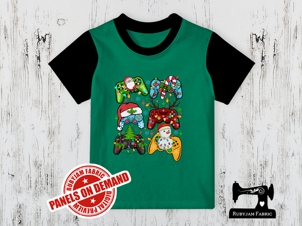 Christmas Game Controllers - GREEN - Panels On Demand