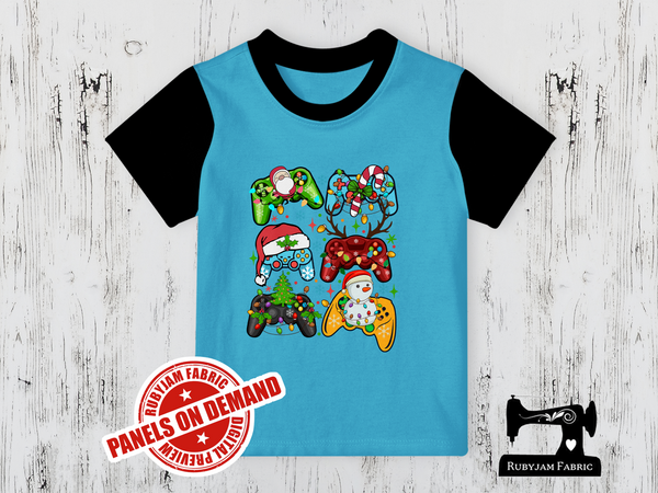 Christmas Game Controllers - LIGHT BLUE - Panels On Demand