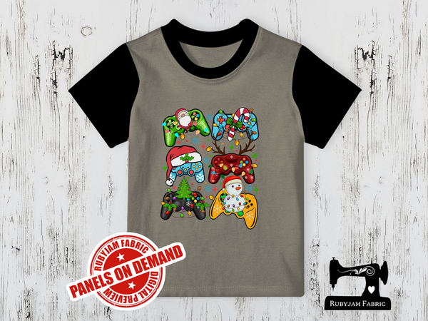 Christmas Game Controllers - LIGHT GREY (mushroom) - Panels On Demand