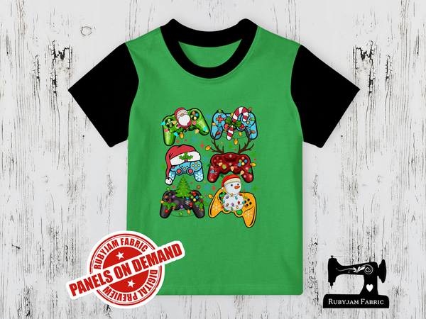 Christmas Game Controllers - LIME GREEN - Panels On Demand