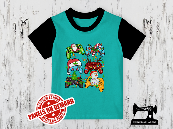 Christmas Game Controllers - MINT - Panels On Demand