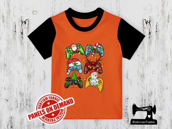 Christmas Game Controllers - ORANGE - Panels On Demand