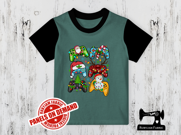 Christmas Game Controllers - SAGE GREEN - Panels On Demand