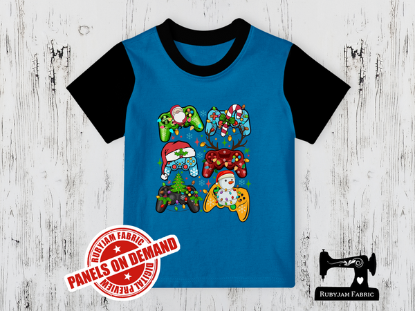 Christmas Game Controllers - TURQUOISE - Panels On Demand