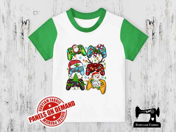 Christmas Game Controllers - WHITE - Panels On Demand