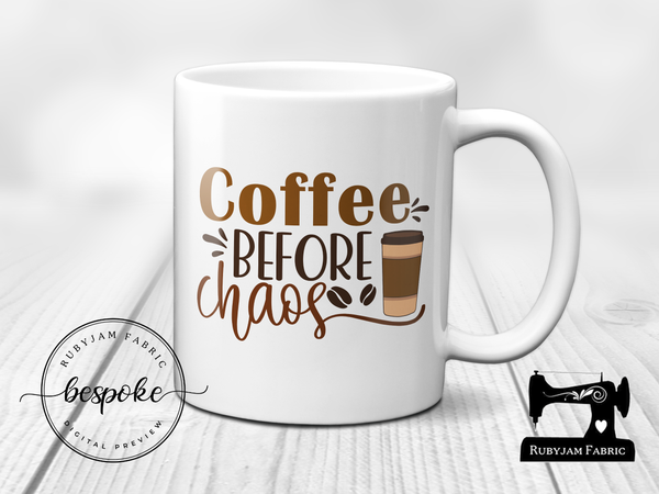 Coffee Before Chaos - Mug - Bespoke
