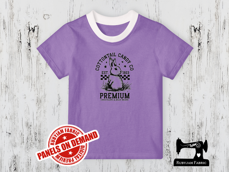 Cottontail Candy Co Rabbit -  LIGHT PURPLE - Panels On Demand