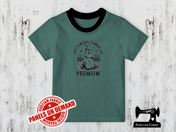 Cottontail Candy Co Rabbit -  SAGE GREEN - Panels On Demand