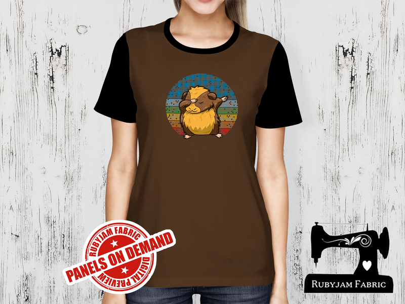 Dabbing Guinea Pig - BROWN - Panels On Demand