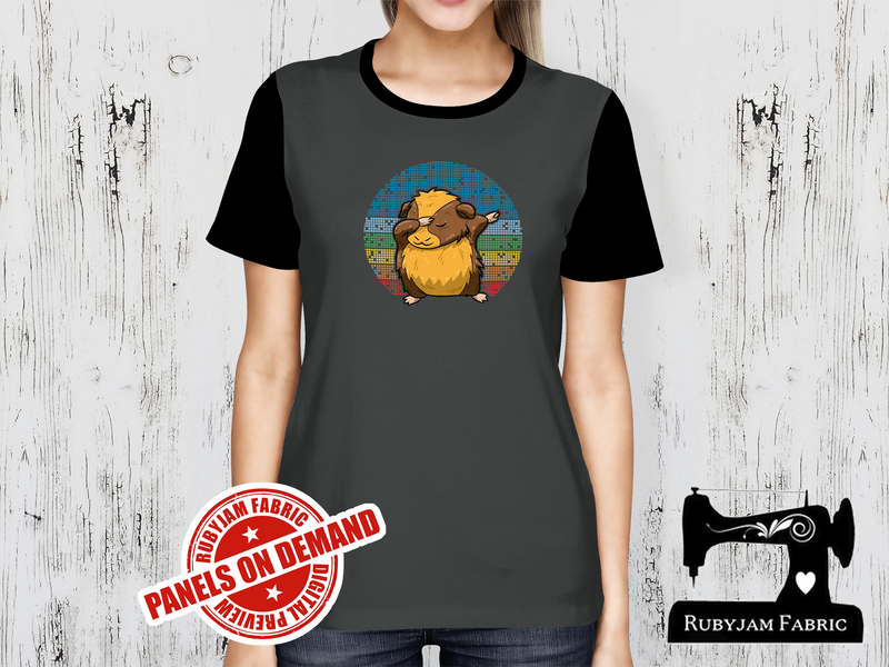 Dabbing Guinea Pig - CHARCOAL GREY - Panels On Demand