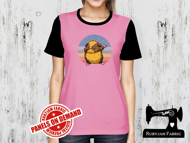 Dabbing Guinea Pig - LIGHT PINK - Panels On Demand