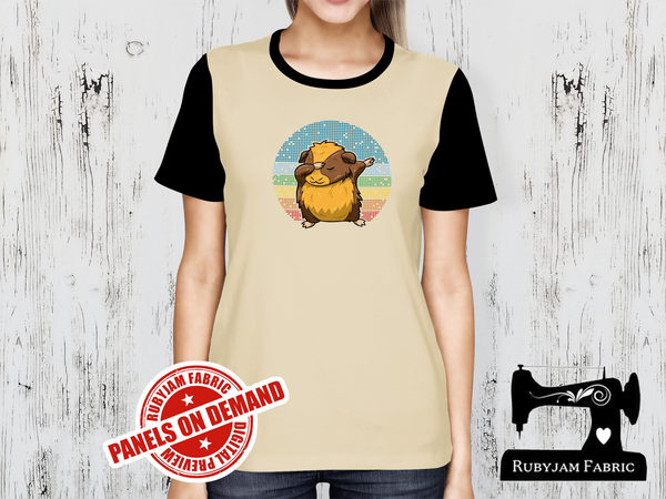 Dabbing Guinea Pig - SAND BEIGE - Panels On Demand