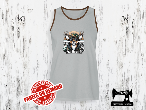 Deer Easter Egg Hunter - HEATHER GREY - Panels On Demand