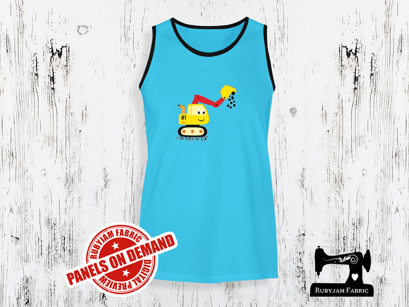 Diggers Excavator - LIGHT BLUE - Panels On Demand