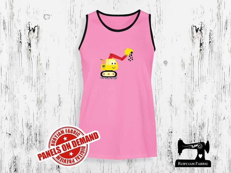 Diggers Excavator - LIGHT PINK - Panels On Demand