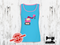 Diggers Pink Excavator - LIGHT BLUE - Panels On Demand