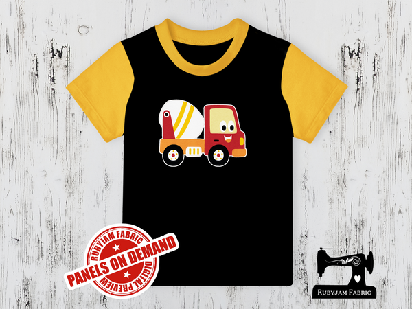 Diggers Cement Truck -  BLACK - Panels On Demand