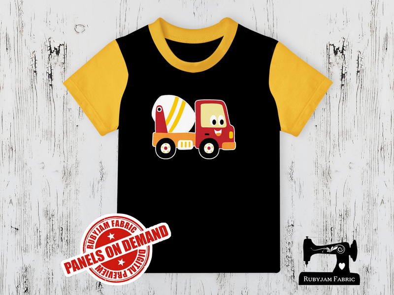 Diggers Cement Truck -  BLACK - Panels On Demand