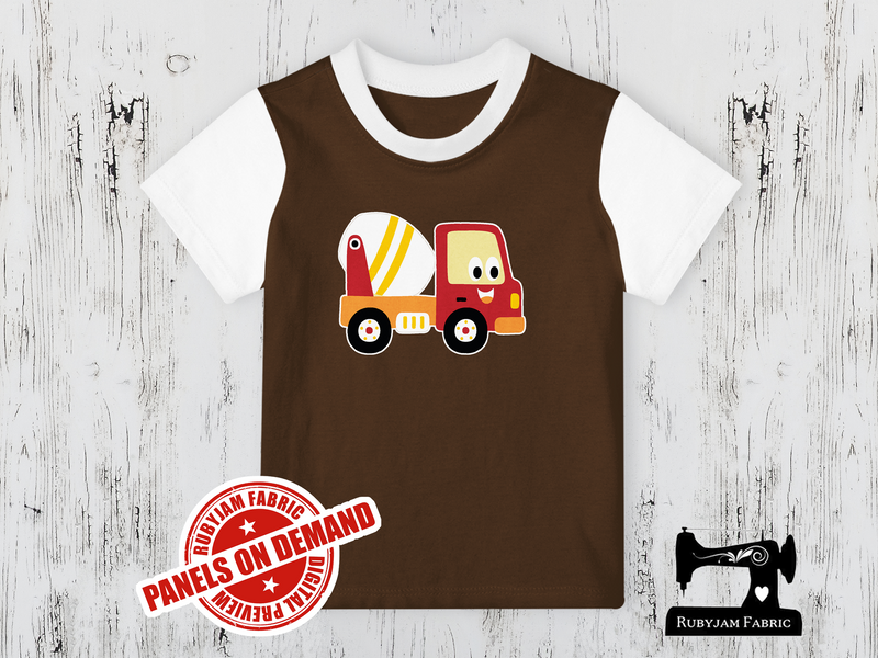 Diggers Cement Truck -  BROWN - Panels On Demand