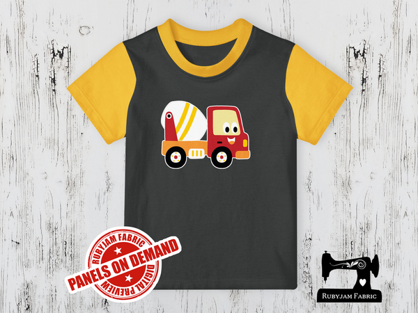 Diggers Cement Truck -  CHARCOAL GREY - Panels On Demand