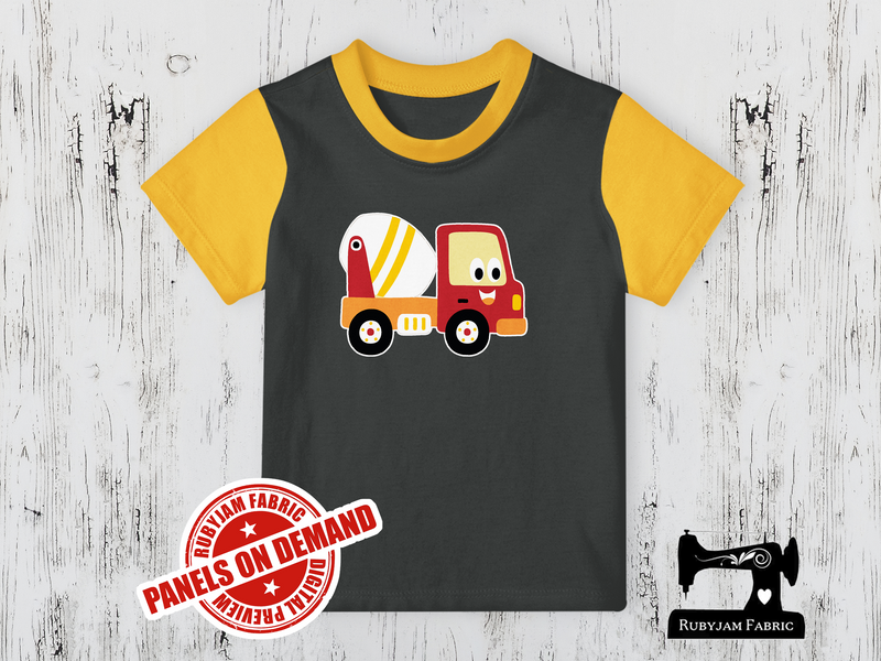 Diggers Cement Truck -  CHARCOAL GREY - Panels On Demand