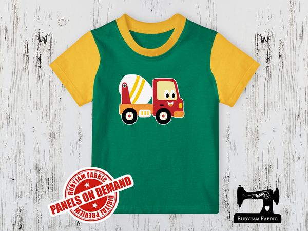 Diggers Cement Truck -  GREEN - Panels On Demand