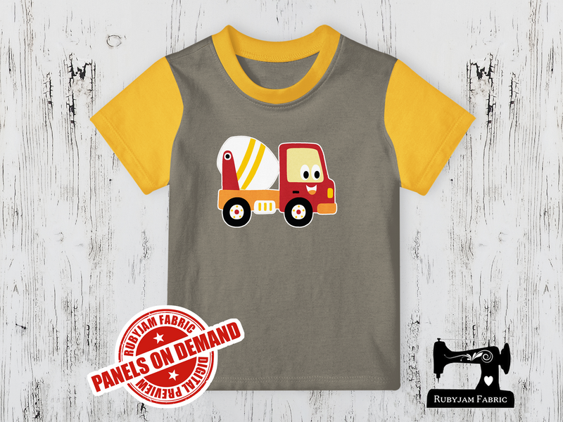 Diggers Cement Truck -  LIGHT GREY - Panels On Demand