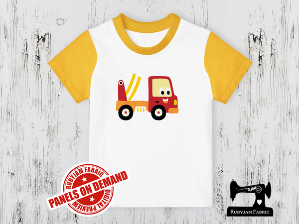 Diggers Cement Truck -  WHITE - Panels On Demand