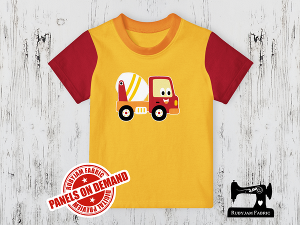 Diggers Cement Truck -  YELLOW - Panels On Demand