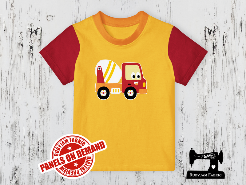 Diggers Cement Truck -  YELLOW - Panels On Demand