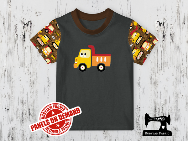 Diggers Dump Truck -  CHARCOAL GREY - Panels On Demand