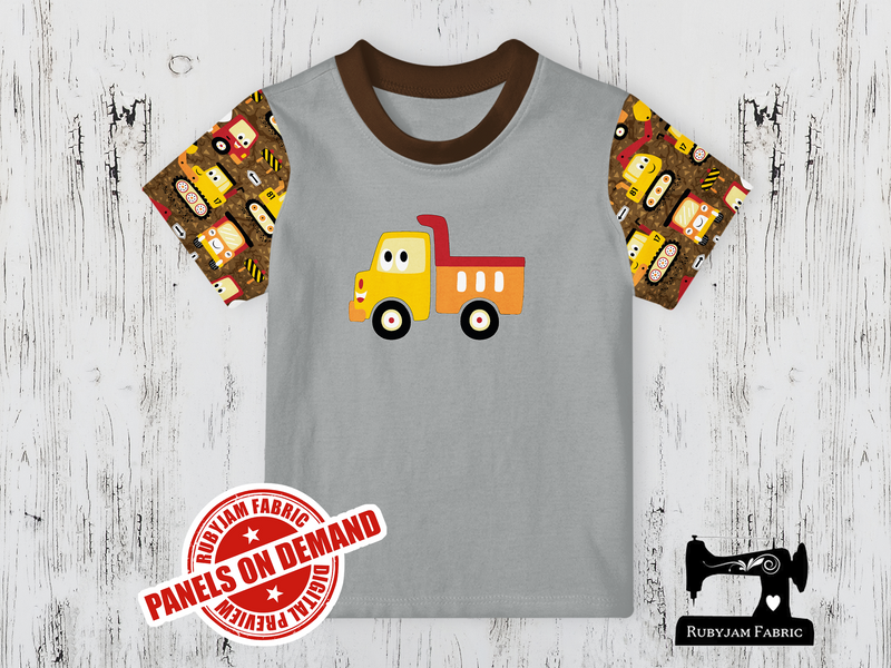 Diggers Dump Truck -  HEATHER GREY - Panels On Demand